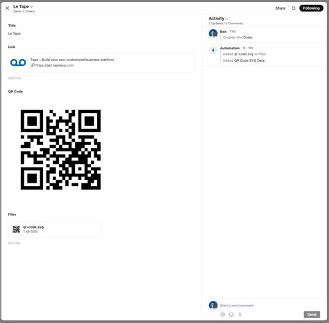 How to generate and display QR Codes in Tape.